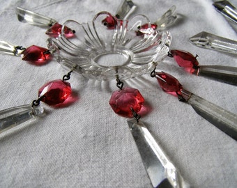 Collection Chandelier Drops , Prisms and Saucers. Ideal for restoration. Jewelry Creative Artwork