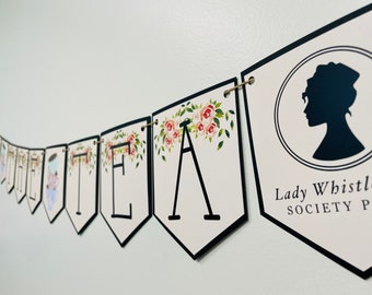 Spill the Tea - British Tea Party Banner (Digital - Instant Download)