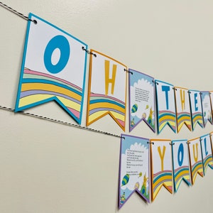 Oh The Places You&#39;ll Go Banner (Digital - Instant Download)