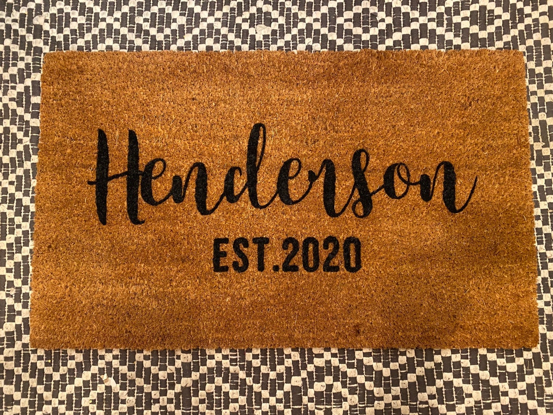 Custom Hand Painted Door Mat Etsy