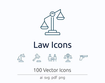 Law Icons in Vector and PNG