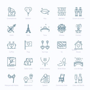 Wedding Icons in Vector and PNG image 6