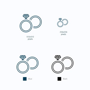 Wedding Icons in Vector and PNG image 7