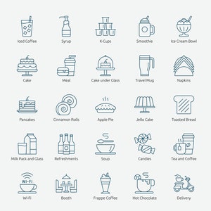 Cafe Icons in Vector and PNG image 6