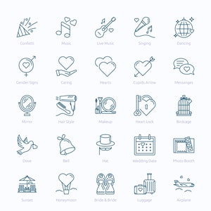 Wedding Icons in Vector and PNG image 5