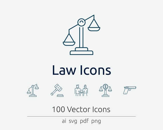 Law Icons In Vector And Png Etsy Law Icons In Vector And Png Etsy