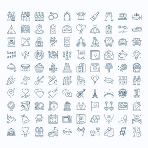 Wedding Icons in Vector and PNG image 2