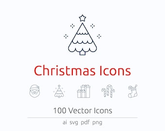Christmas Icons in Vector and PNG
