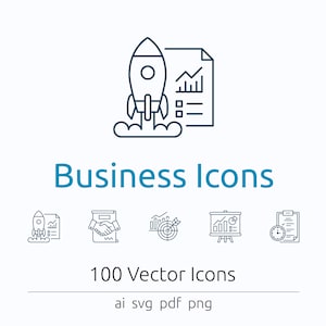 Business Icons in Vector and PNG