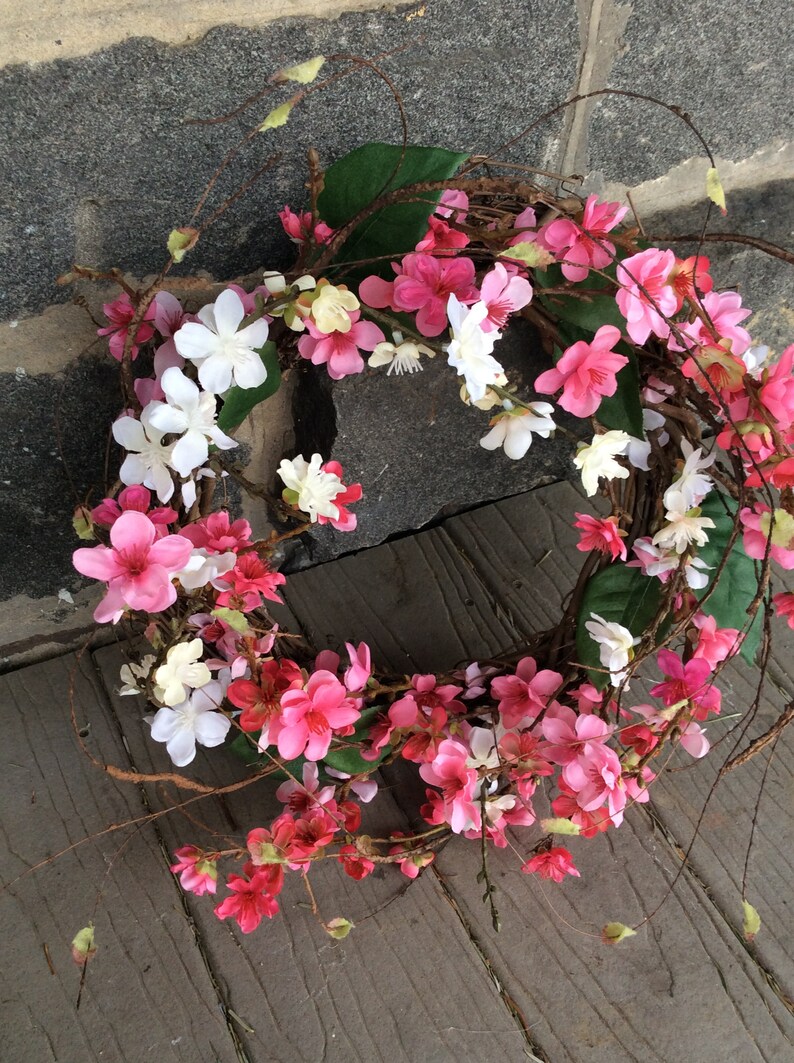 New Cherry blossom wreath wispy cherry blossom wreath Etsy