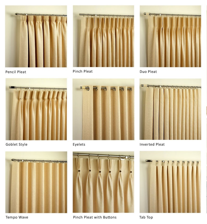 Made to Measure Linen Curtains and Roman Blinds Retro Etsy