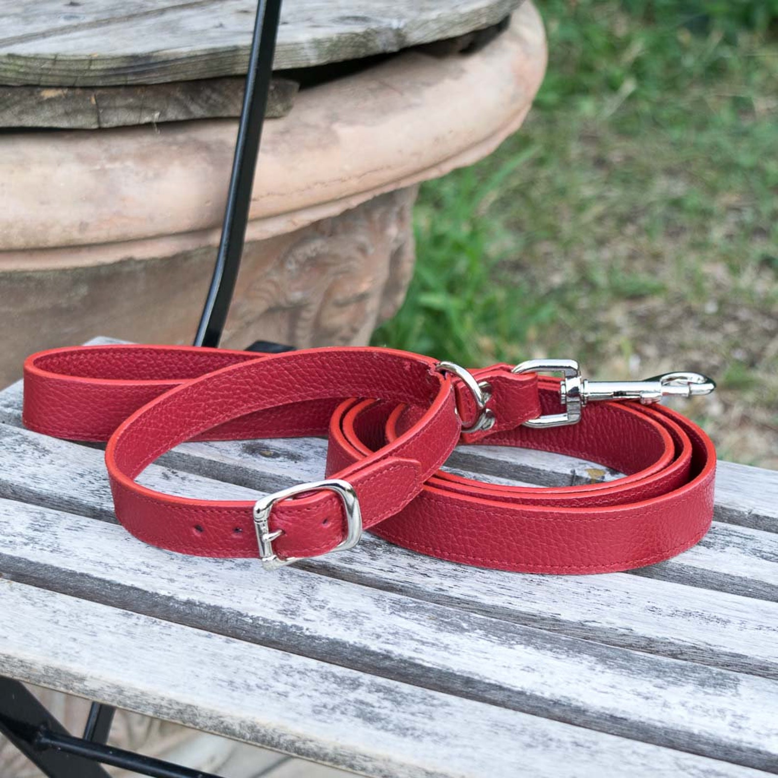 Dog Collars and Leashes in Genuine and Exclusive Italian Etsy