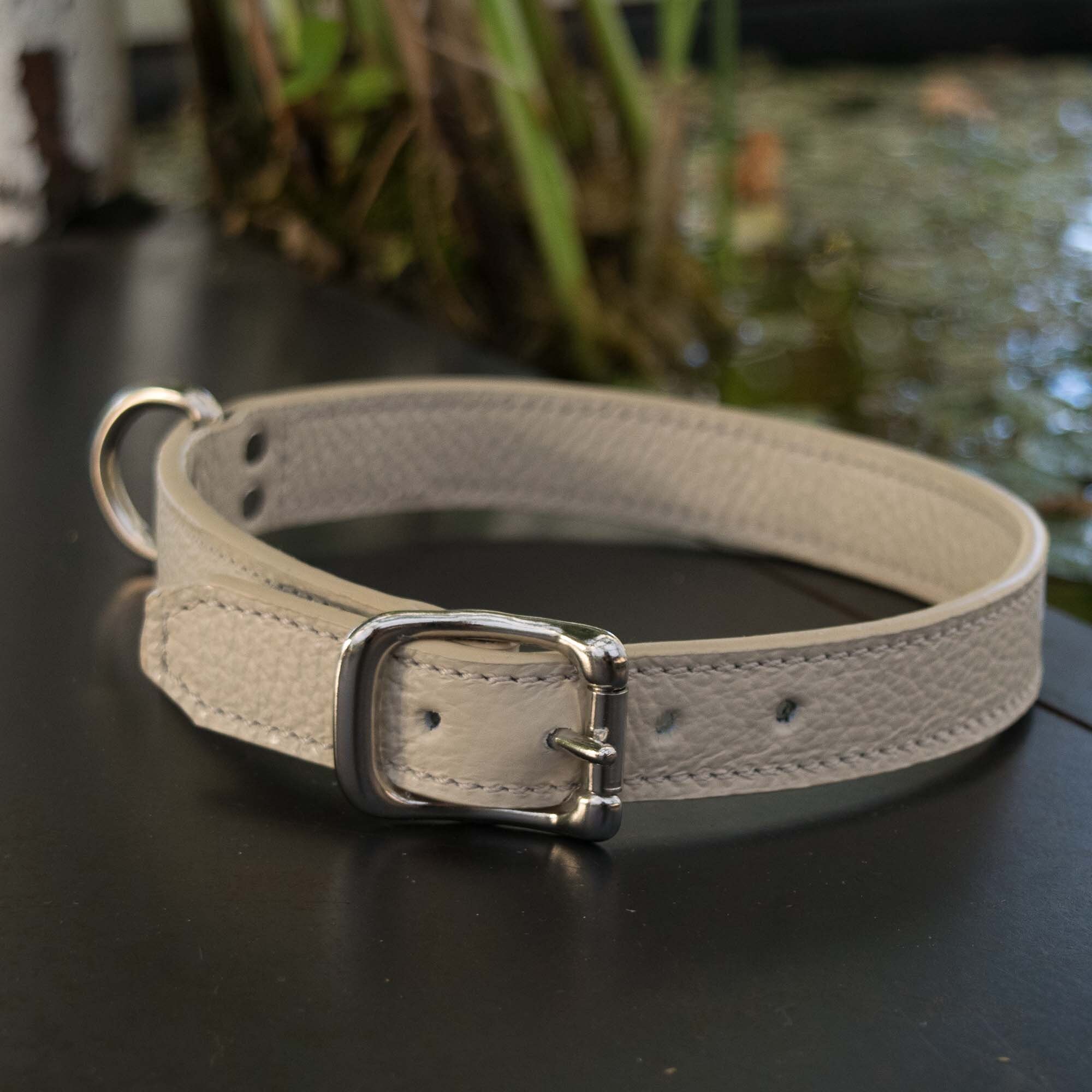 Dog collars and leashes in genuine and exclusive Italian Etsy