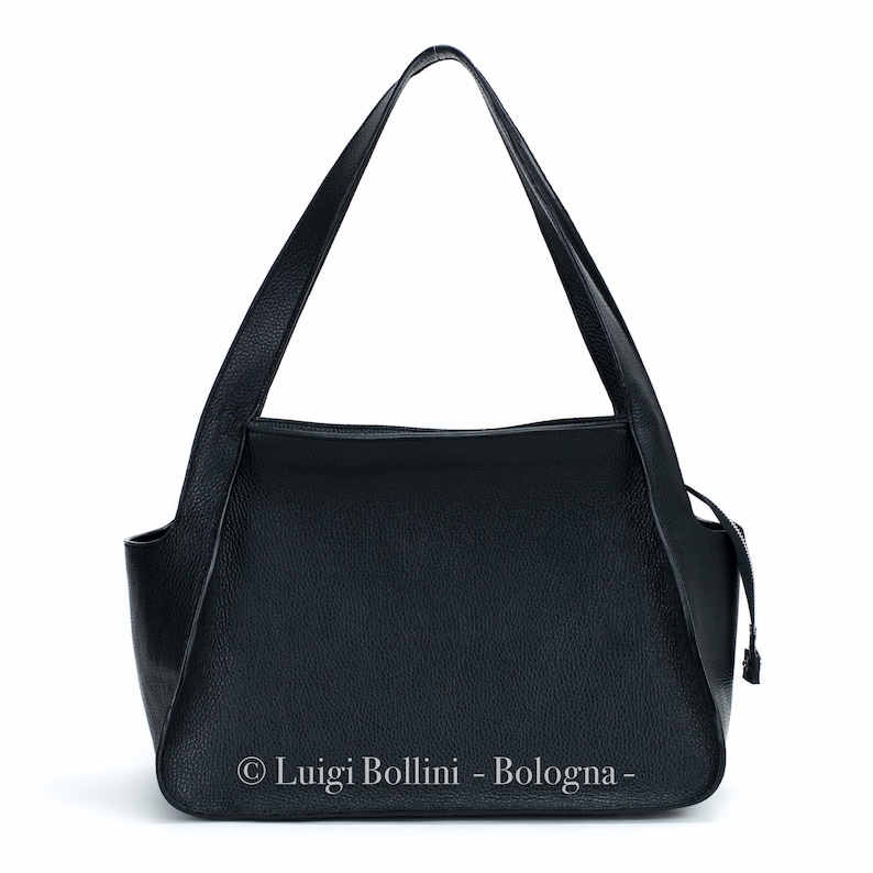 borsa per cani in pelle nera