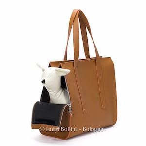 Dog Carrier in genuine Italian leather