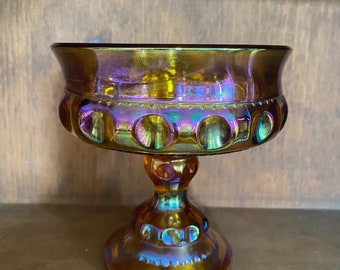 Vintage Indiana glass candy compote