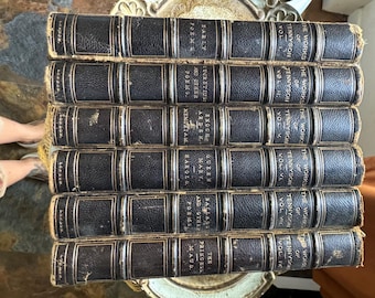 Set of 6  Tennyson antique poetry