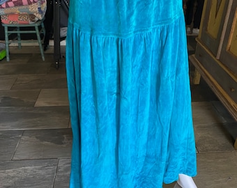 Vintage velour Liz sport maxi skirt