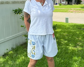 Handmade Seersucker shorts