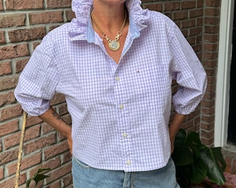 Upcycled Tommy Hilfiger shirt