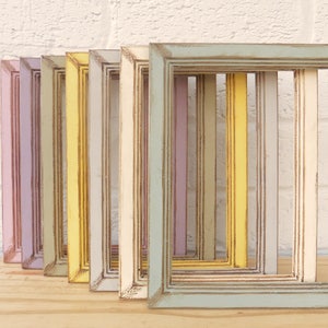 Vintage Photo/Picture Frames Shabby Chic Retro Choice of 7 Sizes 7 Vintage Colours 6x4 7x5 8x6 10x8A4 A5 A3 Weddings Gifts Home Decor image 1