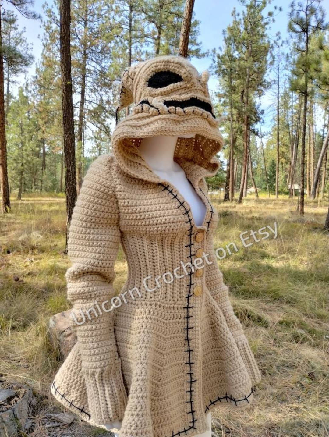 Crochet coat outlet