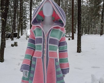 CUSTOM ORDER crochet serged dream coat katwise inspired