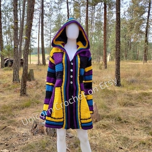 COMMANDE PERSONNALISÉE Manteau de rêve surfilé Sally au crochet, inspiré de Katwise, Manteau de rêve de Jack et Sally, Manteau habillé de style gothique