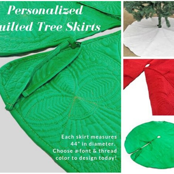 Personalized Quilted Tree Skirt