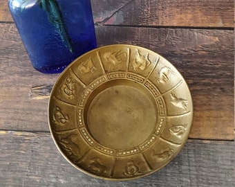 Bowl with zodiac land decoration handmade Bowl with zodiac land decoration handmade