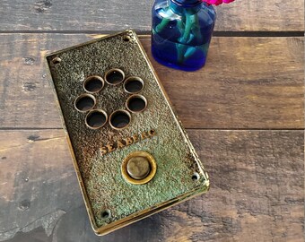 Elevator Panel/ Seaberg Elevator Panel/ Industrial Light/ Repurposed Light/ Antique Hardware/ Elevator Hardware/ Elevator Number Panel/ 2