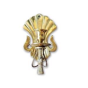 Brass Wall Sconce Candle Holder