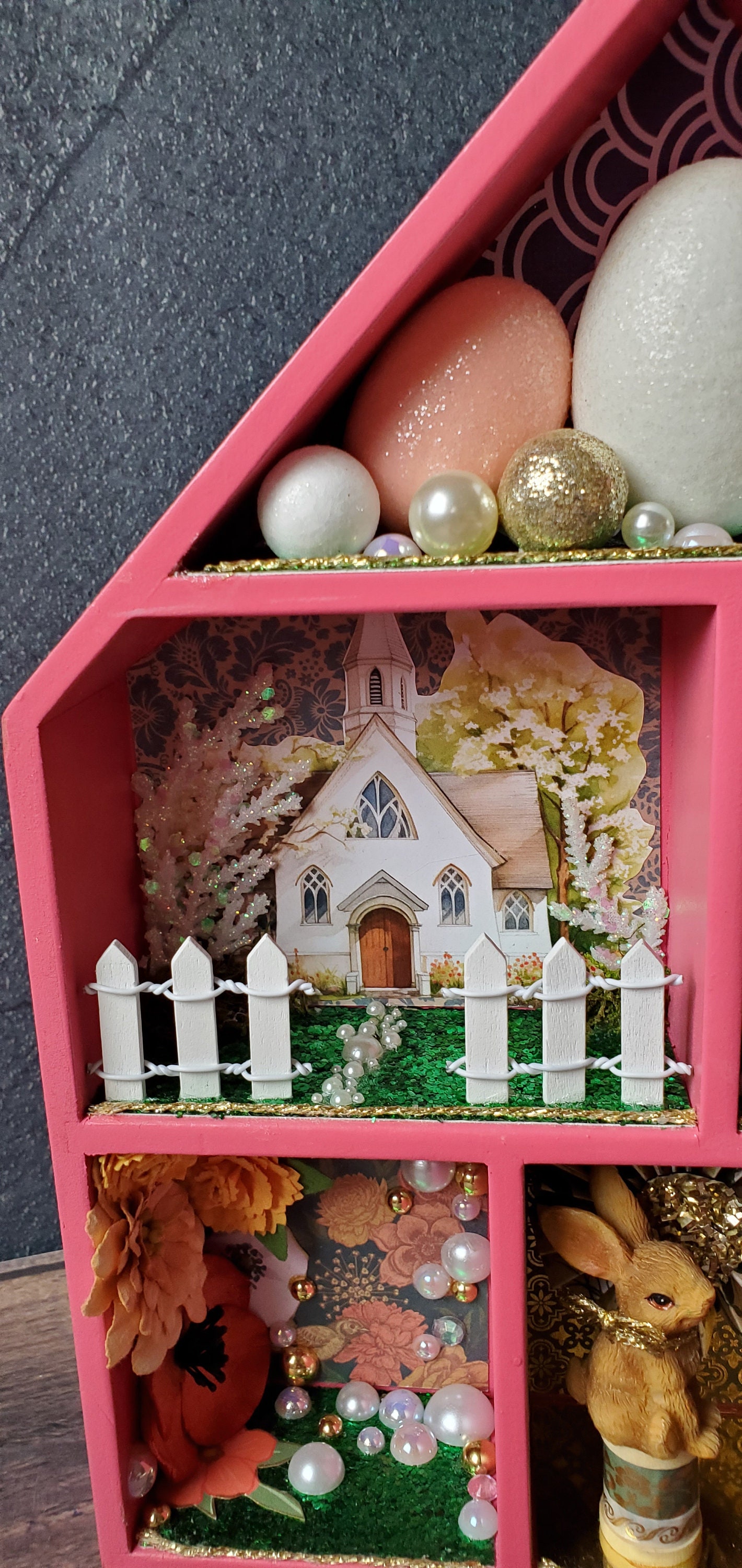 Shadow Box Spring Decor Diorama/ Hand Made and Original One of a Kind ...
