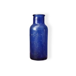 Large Cobalt Blue Bromo Seltzer Bottle