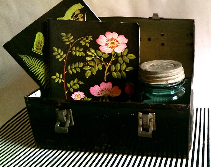 Antique Lunch Box/ Tin Lunch Box/ Dome Lunch Box Etsy
