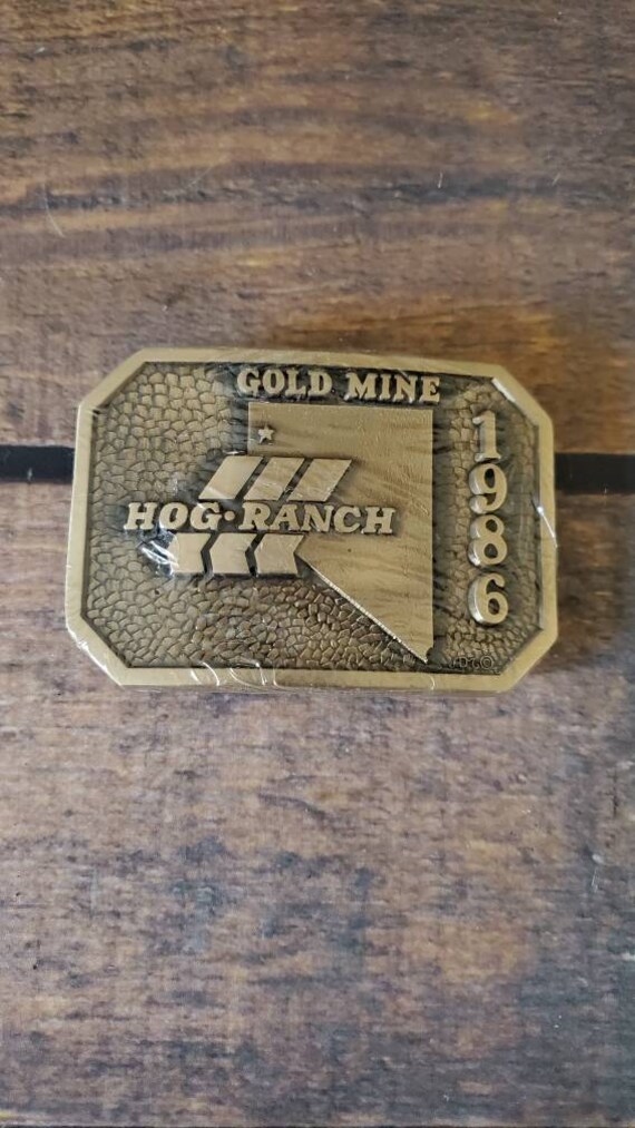 vintage belt buckle nevada Gem