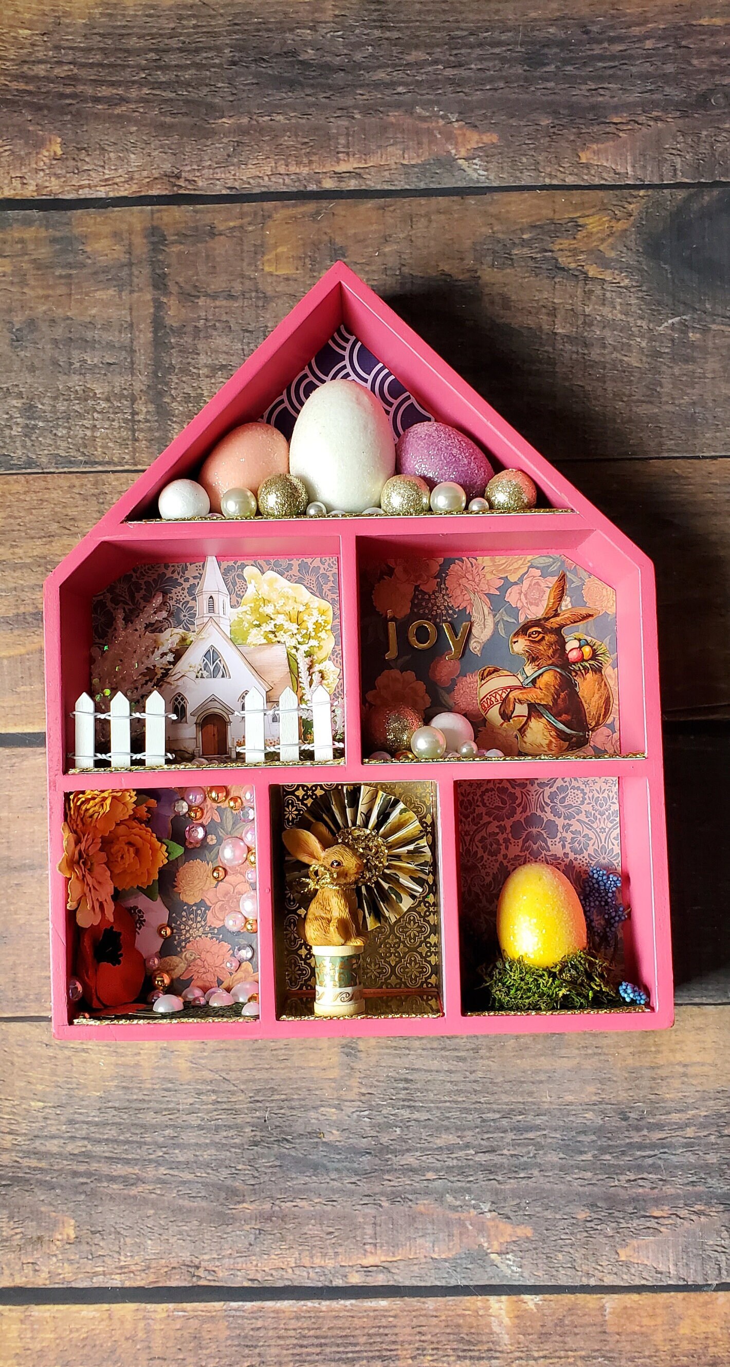 Shadow Box Spring Decor Diorama/ Hand Made and Original One of a Kind ...
