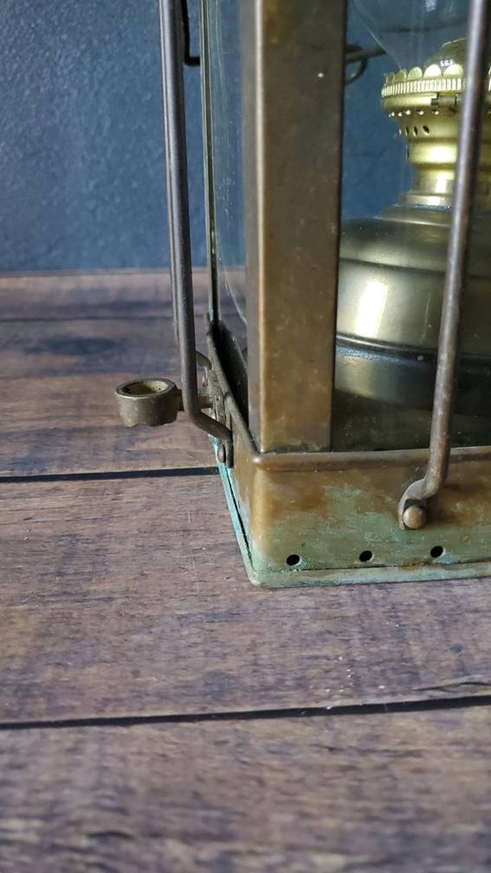 Brass Neptune NR Lantern/ Vintage Brass Maritime Lantern/ Etsy