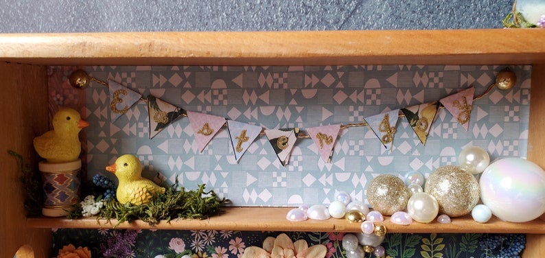Shadow Box Spring Decor and Fairy Garden Handmade Original - Etsy