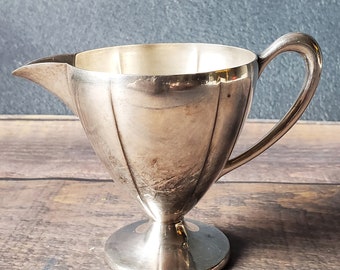 Antique Hotelware Gravy Boat or Creamer by Crescent Silver Mfg