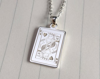 King of Hearts Necklace,Jack of Diamonds Necklace,Ace of Spades Necklace,Nine of Hearts,Seven of Hearts Necklace,Jack of Hearts Necklace