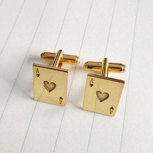 Gemelli Asso di Cuori, Gemelli Asso di Fiori, Gemelli Joker, Gemelli Poker Personalizzati, Gemelli Carte da Gioco, Gemelli Asso di Picche
