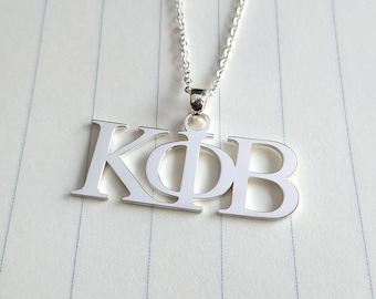 Kappa Phi Beta Necklace,Pi Kappa Alpha Necklace,Delta Sigma Theta Necklace,Phi Epsilon Kappa Necklace,Sigma Necklace,Greek Letter Necklace
