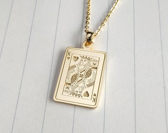 King of Hearts Necklace,Ace of Spades Necklace,Nine of Hearts,Seven of Hearts Necklace,Jack of Hearts Necklace,Queen of Hearts Necklace