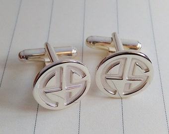 Personalized Cufflinks,Wedding Cufflinks,Two Letter Monogram Cufflinks,Groom Cufflinks,Groom Gift from Bride,Father of the Bride Cufflinks