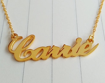 Personalized Name Necklace,Dainty Name Necklace,Gold Name Necklace,Custom Celebrity Necklace,Wedding Bridesmaids Necklace,Christmas Gift
