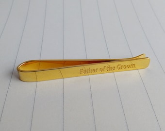 Groom Gift from Bride,Father of the Groom Tie Clip,Father of the Bride Tie Clip,Wedding Tie Clip,Custom Groomsmen tie clip,Father's Day Gift