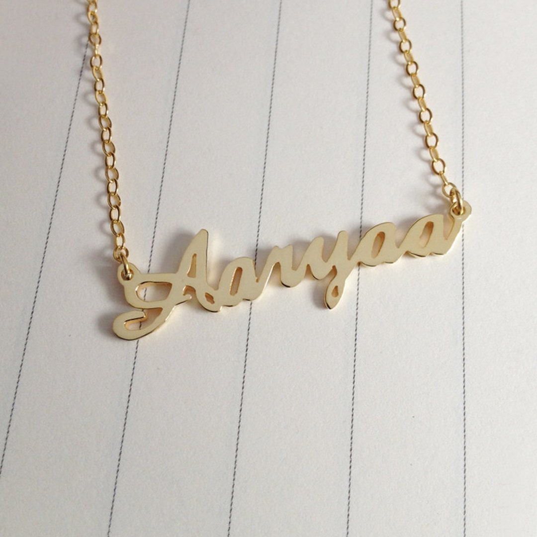 Custom Any Name Necklace,personalize Carrie Name Necklace,gold Name  Necklace,celebrity Carrie Necklace,custom Jewelry