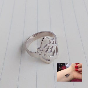 Spezielles Symbol Ring, Benutzerdefinierter Ring, Silber Monogramm Ring, jeder Anfangsring, personalisierte Monogramm Ring, 3 Anfangsmonogramm Ring, Weihnachtsgeschenk