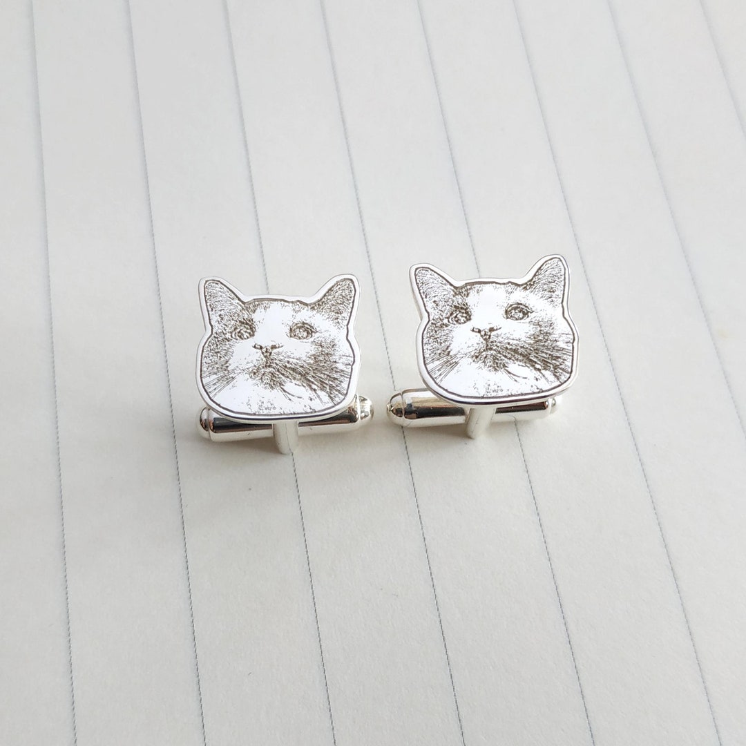 silver-cat-cufflinks-pet-cat-cufflinks-custom-pet-cufflinks